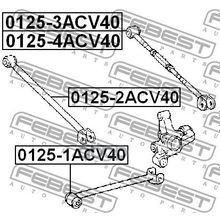 Тяга Подвески Поперечная Регулируемая | Зад Прав | Toyota Camry (Jpp) Acv40 Asv40 Gsv40 2006.01-2011.08 [Us] Febest арт. 01253ACV40