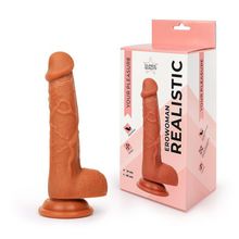 Bior toys Реалистичный коричневый фаллоимитатор Erowoman (коричневый)