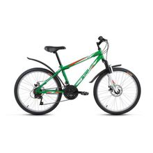 24" ALTAIR MTB HT 3.0 disc 2018 (18ск, сталь, аморт.вилка, диск.механ, SUNRUN SUNRUN SUNRUN Kanguye)(рама 14", зеленый)