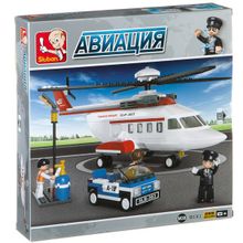 Sluban Авиация Вертолет и машинка 259 дет