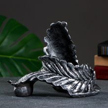 Подставка под бутылку Перо серебро, 12х21х15см