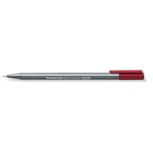 Ручка капиллярная Triplus 334, трехгранная, толщина линии - 0,3 мм (алый)