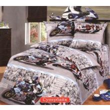 Постельное белье для мальчика Супербайк 1,5 спальное Valtery ДБ-36