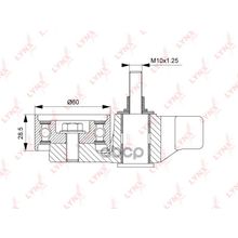 Ролик Натяжной Ремня Грм Mmc L200   Triton (Kb_t, Ka_t) 2.5did 05-   Pajero Sport (Kh8w) 2.5did 08-   №1   В Сборе LYNXauto арт. PB1252