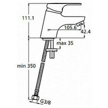 Смеситель Ideal Standard Slimline II B8669AA для раковины