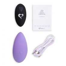 Фиолетовый вибромассажер в трусики с пультом ДУ Panty Vibe Remote Controlled Vibrator (247819)