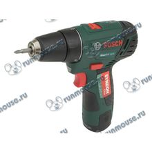 Дрель-шуруповёрт Bosch "EasyDrill 12-2" 060397290X, аккум. (Li-Ion 12В, 350 1100об.мин., быстроз.) + доп.аккум. + кейс [138832]