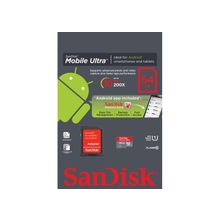 Карта памяти MicroSDXC 64 Gb Sandisk Ultra class 10, 30 Mb s
