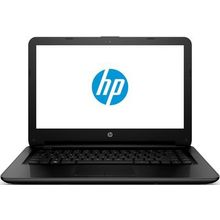 Ноутбук HP14 14-ac000ur 14" 1366x768, Intel Celeron N3050 1.6GHz, 2Gb, 500Gb, привода нет, WiFi, Cam, Win8.1, черный