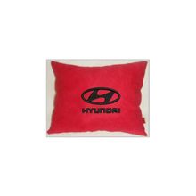  Подушка Hyundai красная вышивка черная