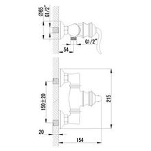 Смеситель Lemark Brava LM4703G для душа