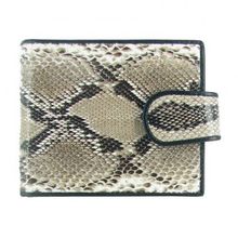 Мужской кошелек из кожи питона, цвет: натуральный