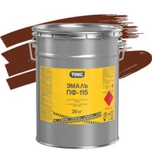 Эмаль ПФ-115 коричневая 20кг