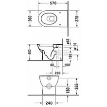 Унитаз приставной Duravit Darling new 2139090000