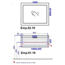 Aqwella Мебель для ванной Империя 100 белая