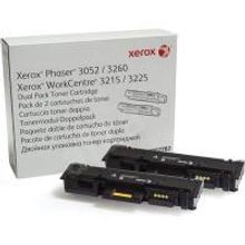 XEROX 106R02782 тонер-картридж для  Phaser 3052, 3260, WC 3215, 3225 (2 шт  x 3 000 стр) двойная упаковка