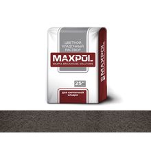 Цветной кладочный раствор Maxpol для кирпича цвет темно-серый