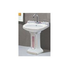 Раковина 65 см с пьедесталом, тюльпан, Pink, Laguraty