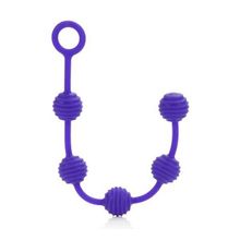 California Exotic Novelties Набор фиолетовых анальных цепочек Posh Silicone “O” Beads (фиолетовый)