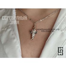 Кулон Ангел маленький Серебро 925 с Чернением