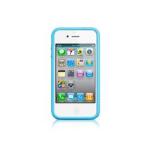 Оригинальный чехол Apple iPhone 4 Bumper Blue для iPhone 4 4S