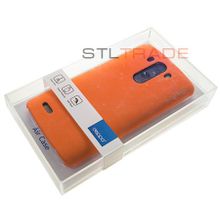 Накладка Air Case для LG G3 + защитная пленка, оранжевая, Deppa