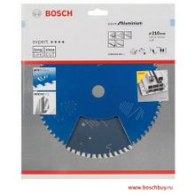 Bosch Пильный диск Expert for Aluminium 210x30x2.8 1.8x72T по алюминию (2608644105 , 2.608.644.105)