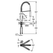 Смеситель Grohe Eurocube 31395000 для кухонной мойки