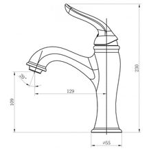 Смеситель BelBagno Tiffani TIF-LVM-CRM для раковины хром