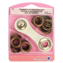 Hemline Люверсы с инструментом для установки 14 мм серии "G"