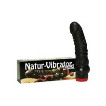 Вибратор реалистик Naturvibrator Black 17 см