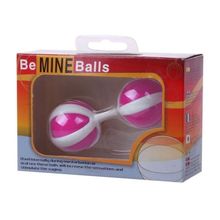 Розовые вагинальные шарики на мягкой сцепке BE MINI BALLS Розовый