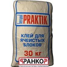 Клей для ячеистых блоков Praktik, 30 кг (48 шт. под.)