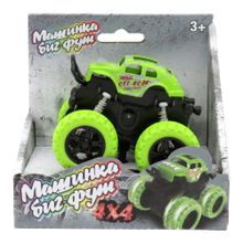 Машина пластиковая FUNKY TOYS инерционная зелёная 4*4