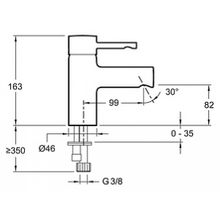 Смеситель Jacob Delafon Cuff E98298-CP для раковины