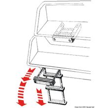 Osculati Telescopic foldaway standard narrow AISI316 3 step, 49.543.33