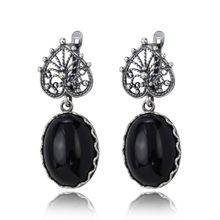 Серьги с агатом (посеребрение), Magia di Natura (арт. 73683-3)