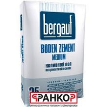 Наливной пол быстротвердеющий цемементный Bergauf Boden Zement Medium, 5-60 мм., (25 кг) 56 шт под