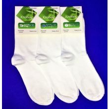 Женские носки белые средней длины
