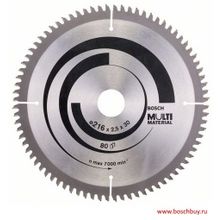 Bosch Пильный диск 216х30х2,5 мм 80 HLTCG Multimaterial (2608640447 , 2.608.640.447)