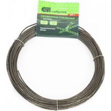 Проволока стальная 20 м, вязальная, термообработанная 1,6 мм   Сибртех
