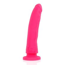 Розовый фаллоимитатор из силикона Delta Сlub Toys Dong Pink Silicone - 20 см. (244504)