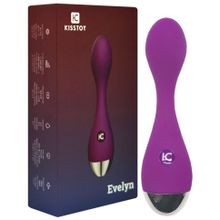 Фиолетовый вибромассажер G-Spot Evelyn - 15,1 см. (236384)