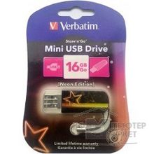 Verbatim USB Drive 16Gb Mini Neon Edition Orange 49394