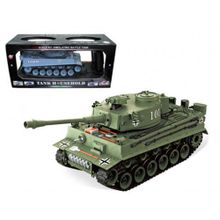 Радиоуправляемый танк German Tiger Green масштаб 1:20 40Mhz - 4101-2