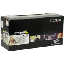 Тонер-картридж LEXMARK C770 772 (жёлтый, 10 000 стр, RP) C7700YH