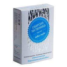 "Лиственница сибирская подсочка" натуральная композиция. Новые сосуды в капсулах №30*0,5 г блистер