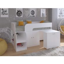 РВ-мебель Кровать-чердак Астра 9 8, белый корпус