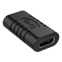 Адаптер USB Type C(f) - Type C(f), черный, KS-is KS-396