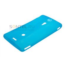 TX Sony Xperia Силиконовый чехол бирюзовый в тех.уп.